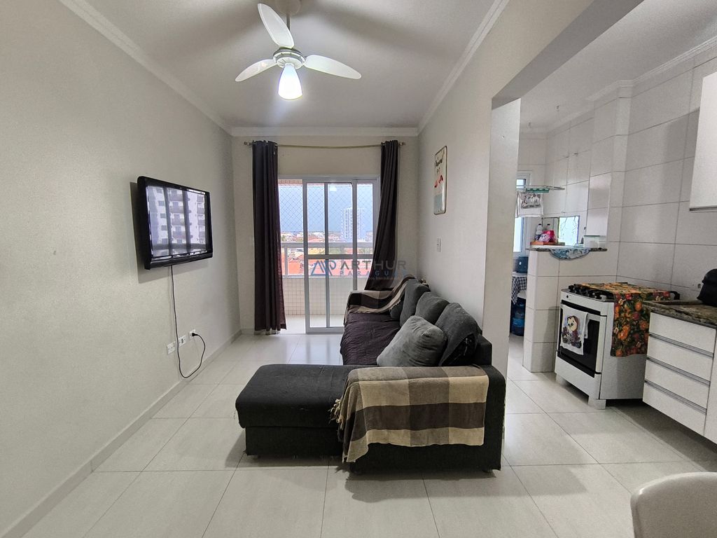 Apartamento 1 dormitório frente mar à venda no Caiçara, Praia Grande – 43 m² - foto 2