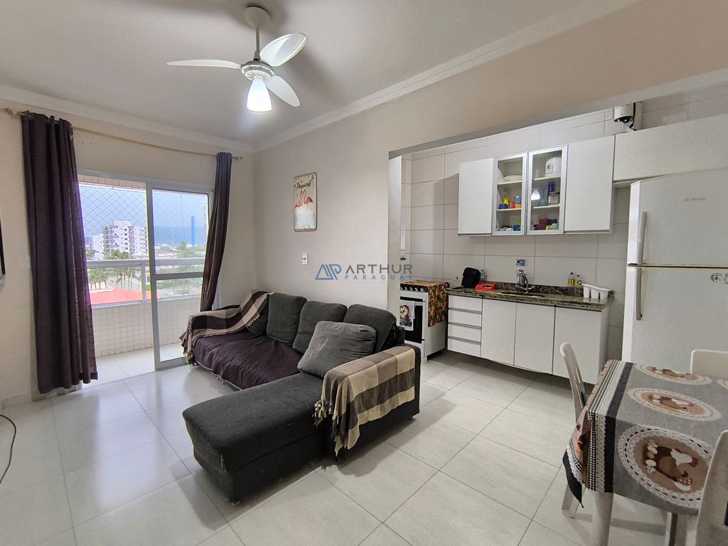 Apartamento 1 dormitório frente mar à venda no Caiçara, Praia Grande – 43 m² - foto 1