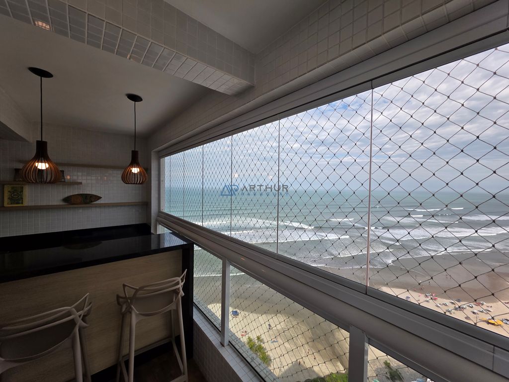 Apartamento 2 dormitórios frente mar à venda no Maracanã, Praia Grande – 76 m² - foto 1