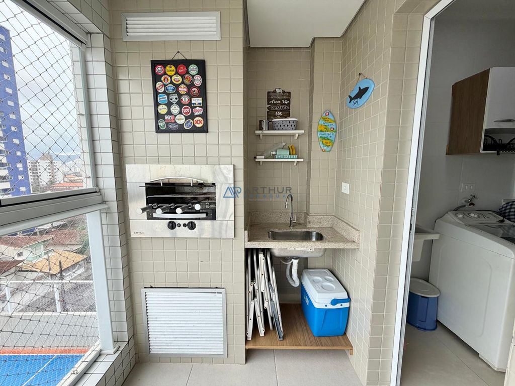 Apartamento 1 dormitório frente mar à venda no Caiçara, Praia Grande – 52 m² - foto 5