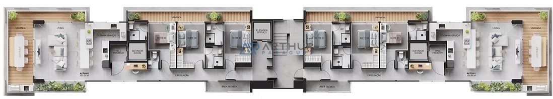 Apartamento 3 dormitórios à venda no Canto do Forte, Praia Grande – 151 m² - foto 16
