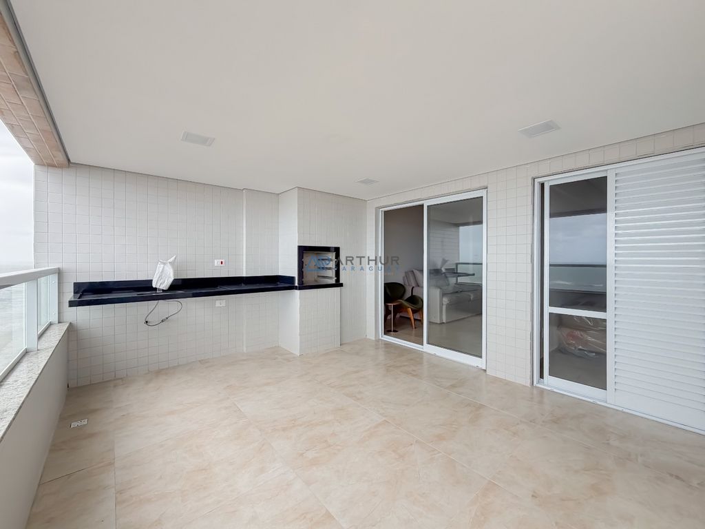 Apartamento 3 dormitórios frente mar para alugar no Caiçara, Praia Grande – 117 m² - foto 2