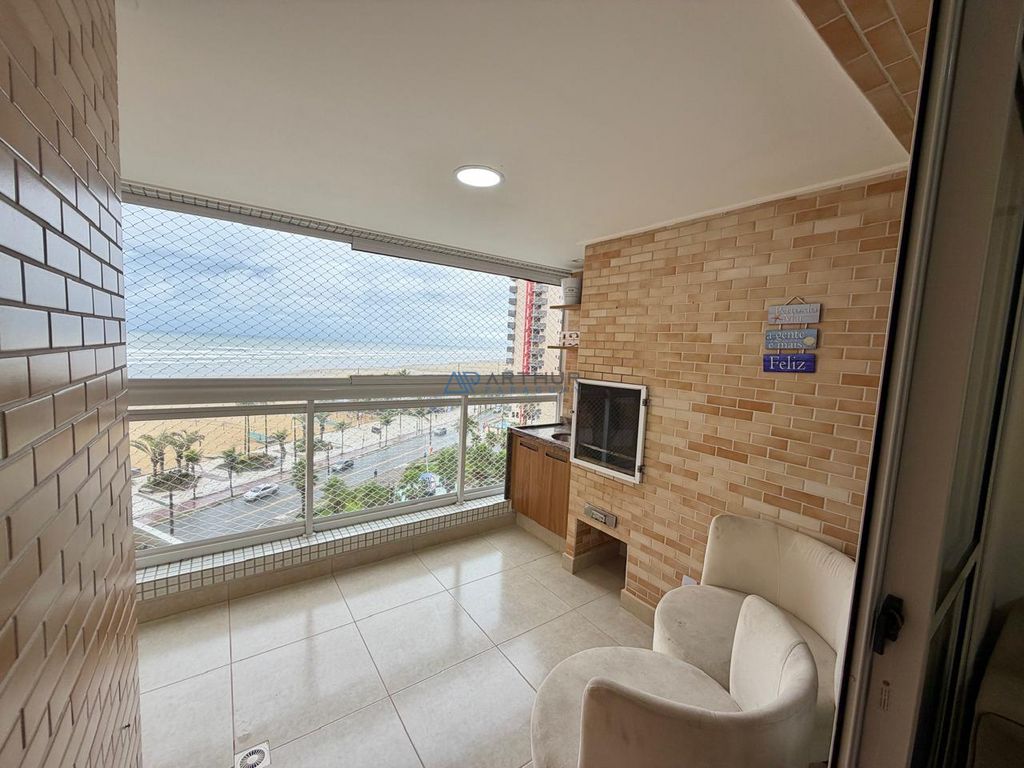 Apartamento 3 dormitórios frente mar à venda na Guilhermina, Praia Grande – 97 m² - foto 2