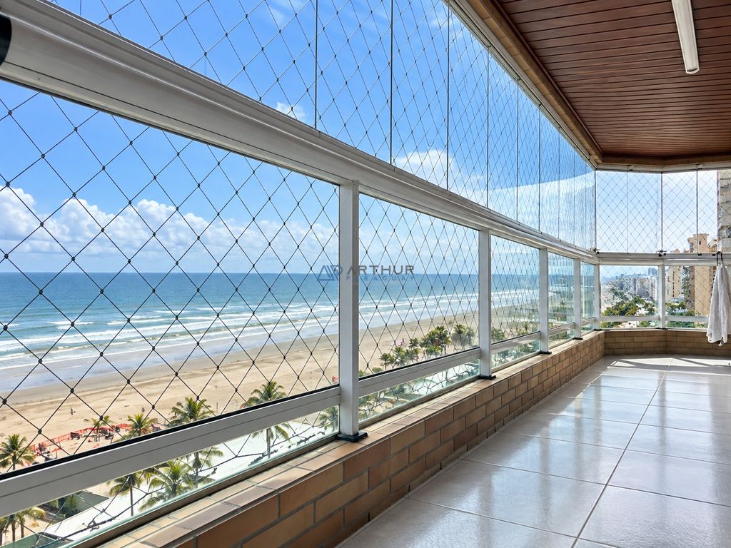 Apartamento 3 dormitórios frente mar à venda no Boqueirão, Praia Grande – 140 m² - foto 1