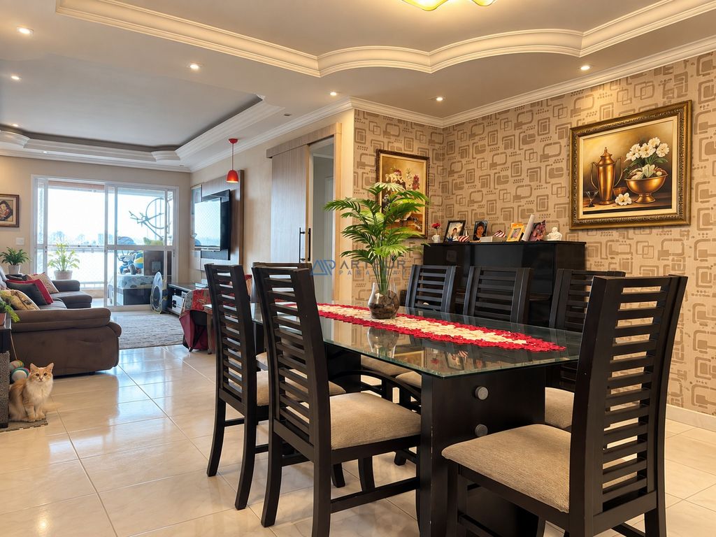 Apartamento 3 dormitórios frente mar à venda no Boqueirão, Praia Grande – 140 m² - foto 6
