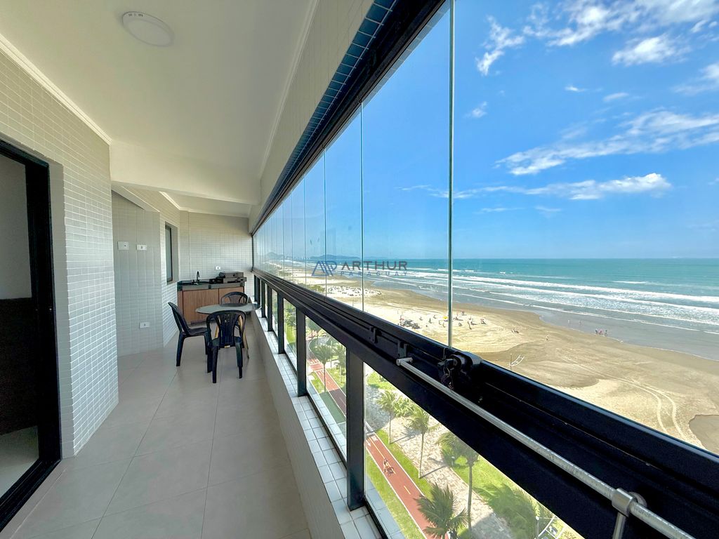 Apartamento 2 dormitórios frente mar à venda no Maracanã, Praia Grande – 66 m² - foto 1