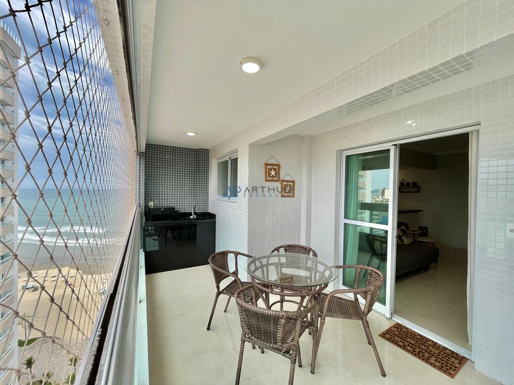 Apartamento 2 dormitórios frente mar à venda no Maracanã, Praia Grande – 82 m² - foto 1