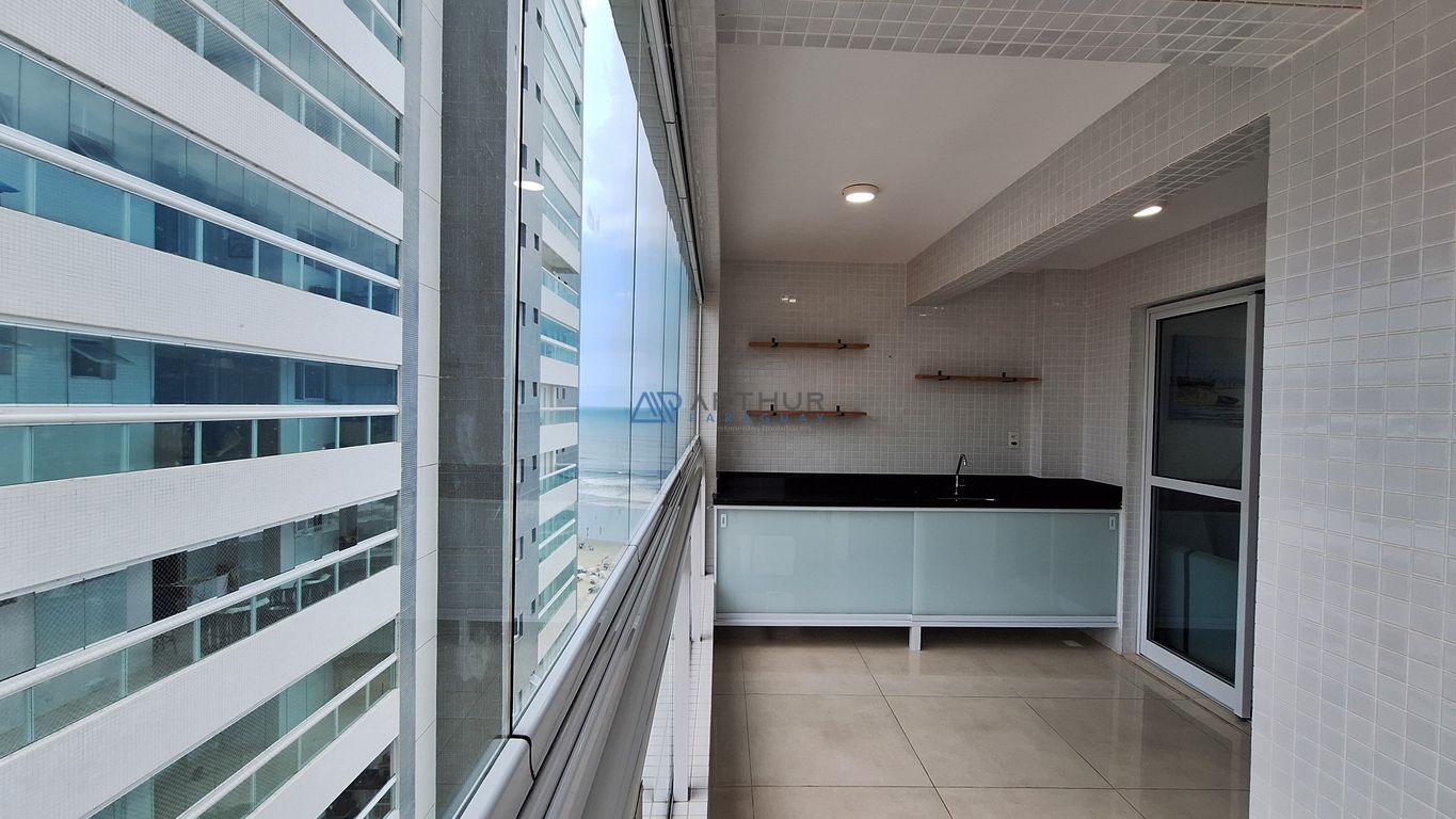 Apartamento 2 dormitórios frente mar à venda no Maracanã, Praia Grande – 76 m² - foto 1