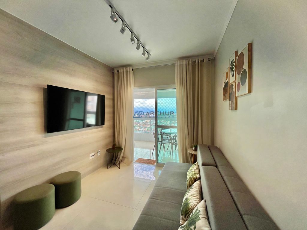 Apartamento 2 dormitórios frente mar para alugar no Maracanã, Praia Grande – 82 m² - foto 8