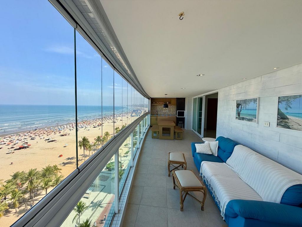 Apartamento 3 dormitórios frente mar à venda no Canto do Forte, Praia Grande – 189 m² - foto 1