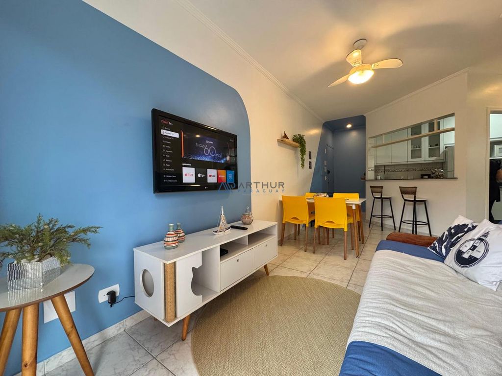 Apartamento 1 dormitório frente mar à venda no Tupi, Praia Grande – 58 m² - foto 1