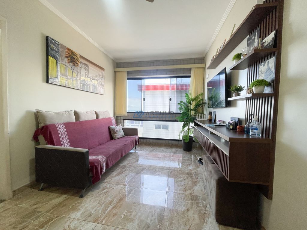 Apartamento 1 dormitório frente mar à venda no Imperador, Praia Grande – 47 m² - foto 3