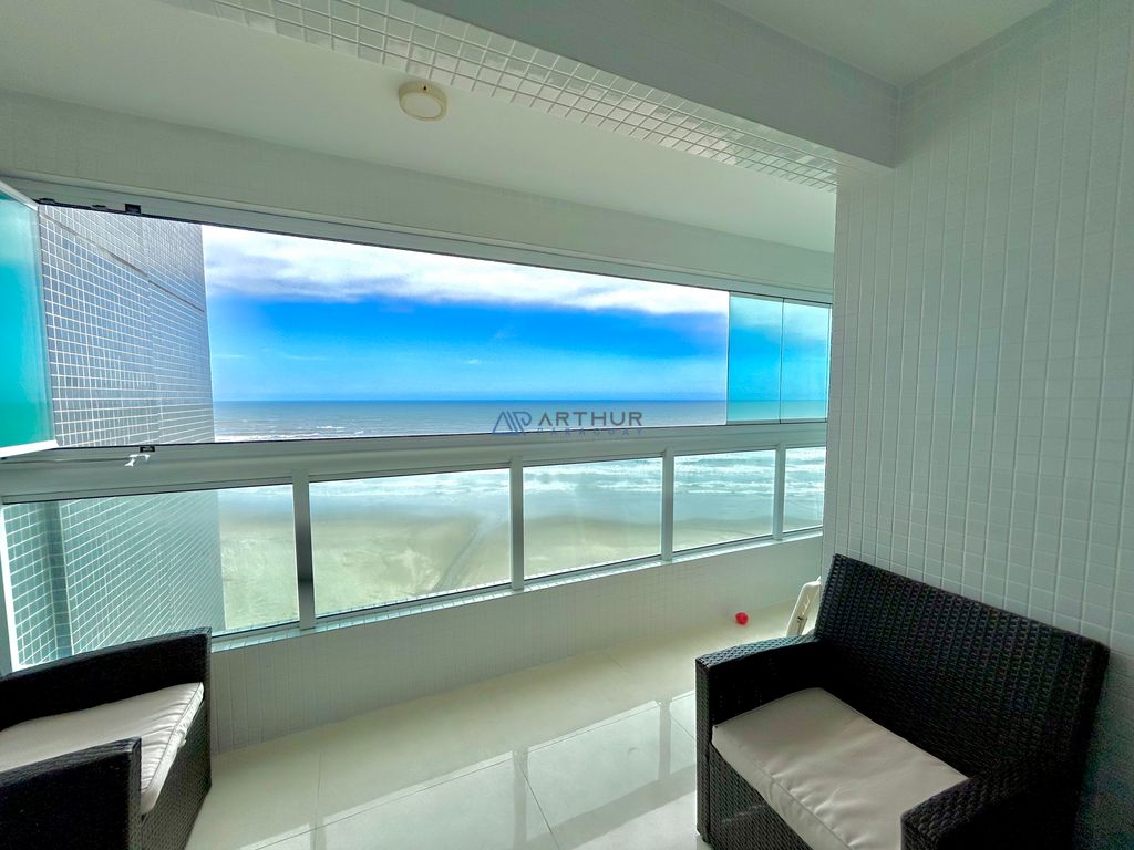 Apartamento 3 dormitórios frente mar à venda no Maracanã, Praia Grande – 114 m² - foto 1