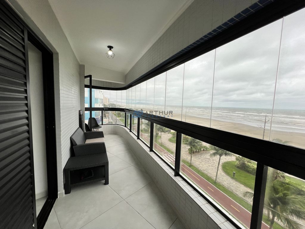 Apartamento 2 dormitórios frente mar à venda no Maracanã, Praia Grande – 75 m² - foto 1