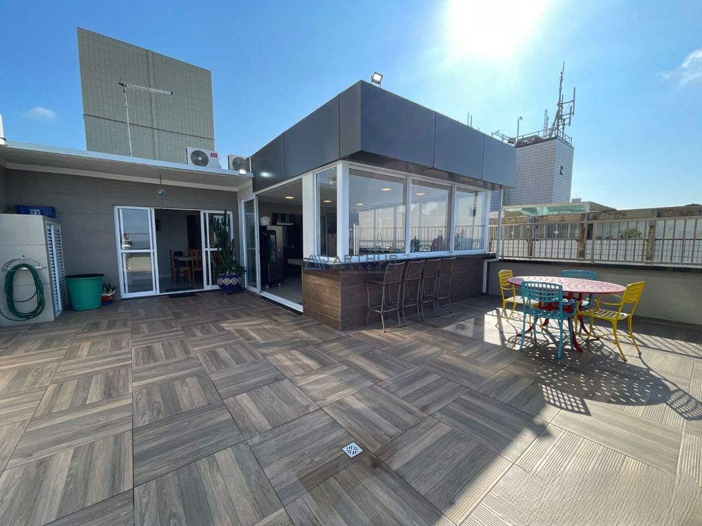 Cobertura 4 dormitórios frente mar à venda no Caiçara, Praia Grande – 174 m² - foto 3