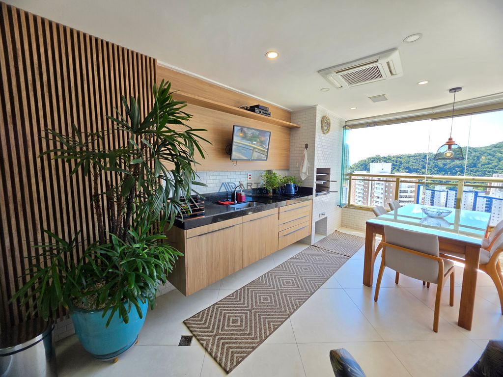 Apartamento 3 dormitórios frente mar à venda no Canto do Forte, Praia Grande – 123 m² - foto 1