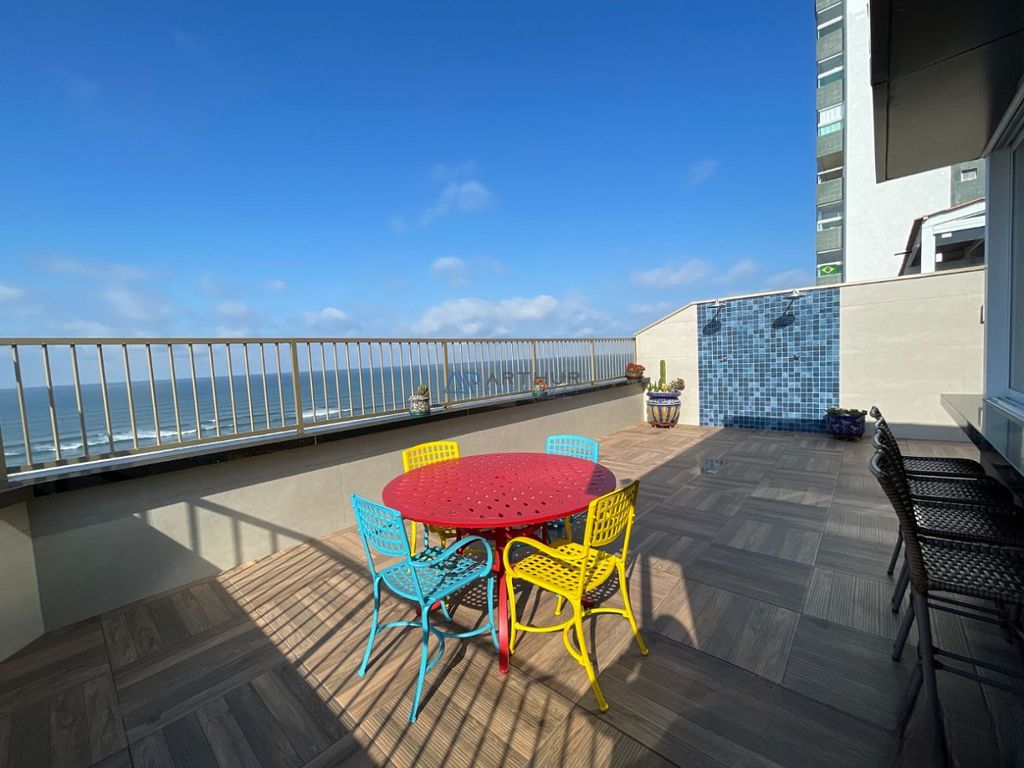 Cobertura 4 dormitórios frente mar à venda no Caiçara, Praia Grande – 174 m² - foto 2