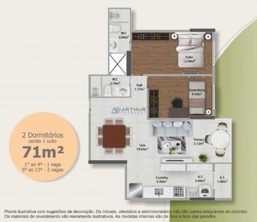 Apartamento 2 dormitórios à venda na Guilhermina, Praia Grande – 71 m² - foto 14