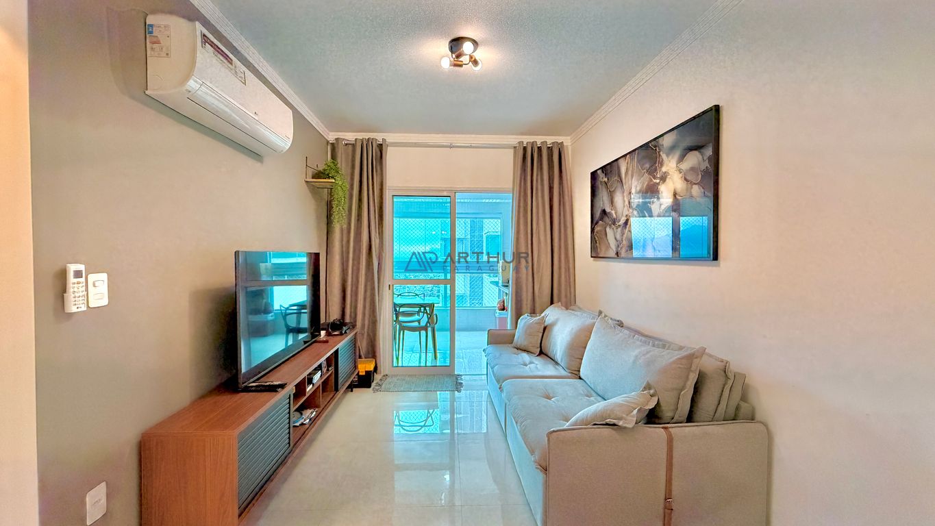 Apartamento 2 dormitórios frente mar à venda no Maracanã, Praia Grande – 76 m² - foto 1