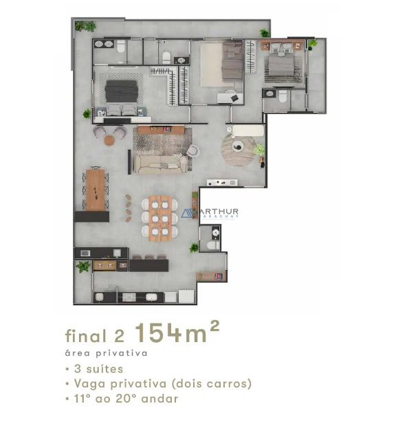 Apartamento 3 dormitórios à venda no Canto do Forte, Praia Grande – 154 m² - foto 29