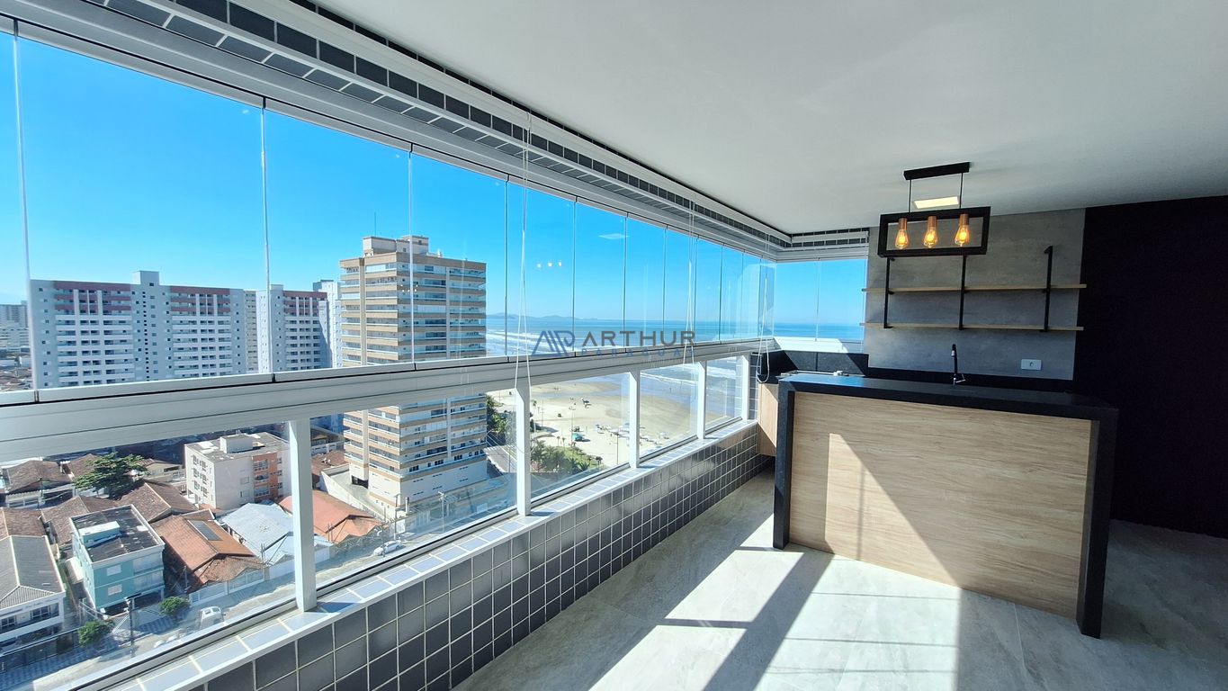 Apartamento 3 dormitórios frente mar à venda no Caiçara, Praia Grande – 112 m² - foto 1