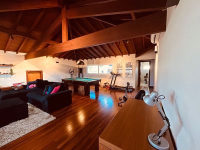 sótão sala de jogos