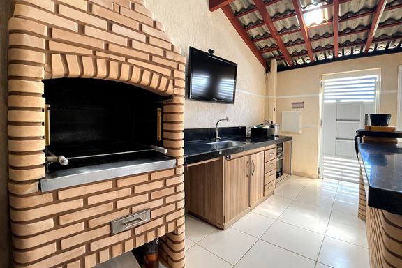 Garagem + Area Gourmet - Parque Nova Carioba - Americana