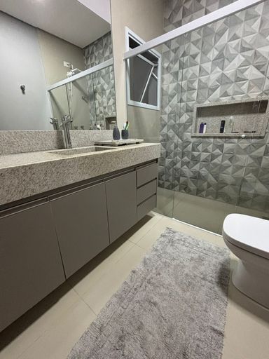 Banheiro Suíte - Parque Residencial Santa Ines - Santa Barbara d'Oeste