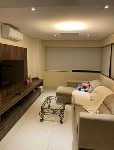 Sala de TV - Condomínio Edifício Grotta Bianca - Americana