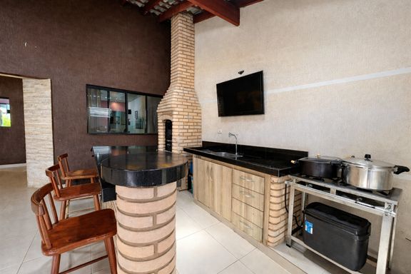 Garagem + Area Gourmet - Parque Nova Carioba - Americana