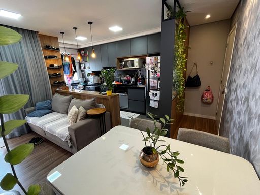 Sala + Cozinha - Villa Bérgamo - Santa Barbara d'Oeste