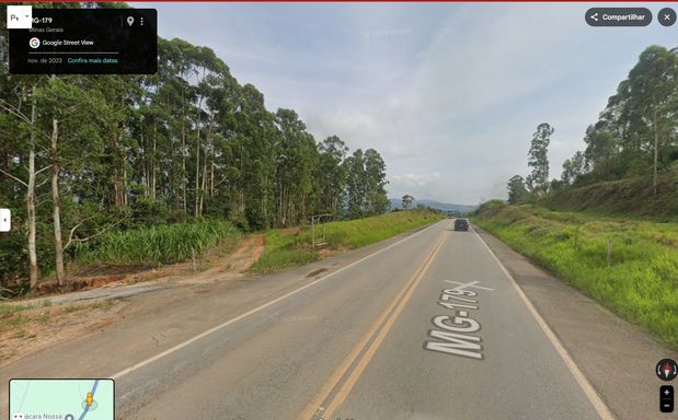 Entrada Principal na Rodovia MG 179, com parada de ônibus de fácil acesso