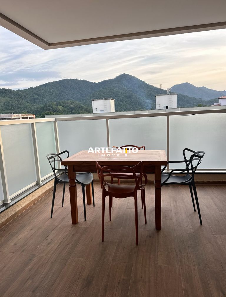  - Apartamento com 2 Suítes Varanda Gourmet Mobiliado Piscina Aquecida Itaguá