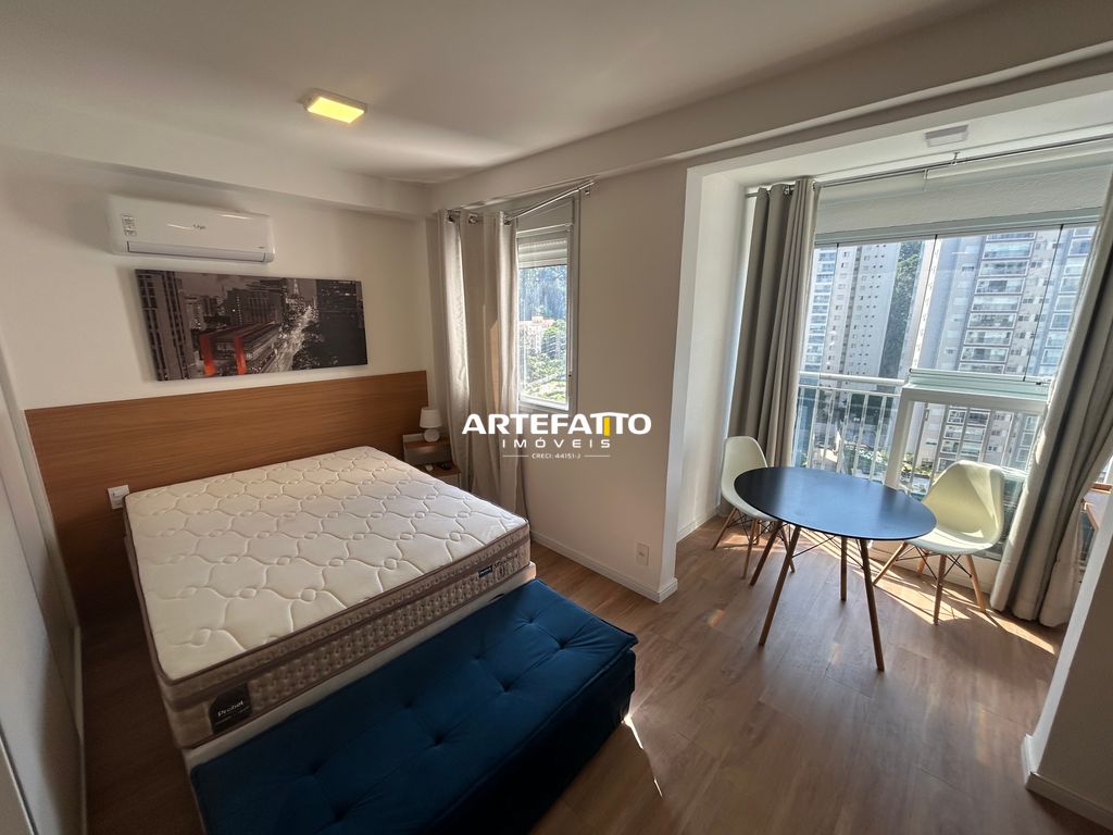 Studio semi-mobiliado com 25 mts ao lado do metrô - Lazer completo - Zbroker Imóveis