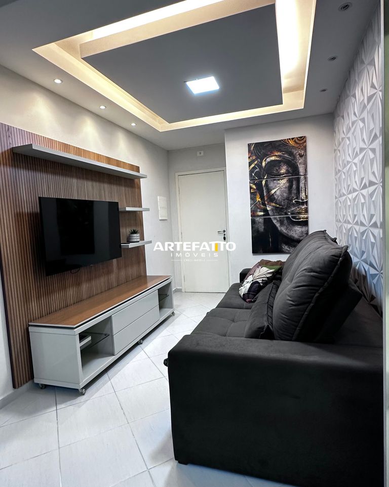  - Apartamento 2 Dormitórios com 1 Suite 1 Vaga Mobiliado com Piscina