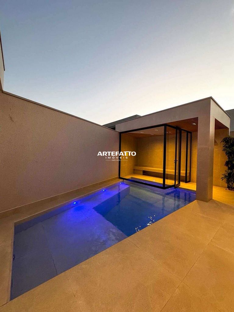  - Casa de condomínio à venda, no Residencial Olivito, em Franca, com 3 suítes