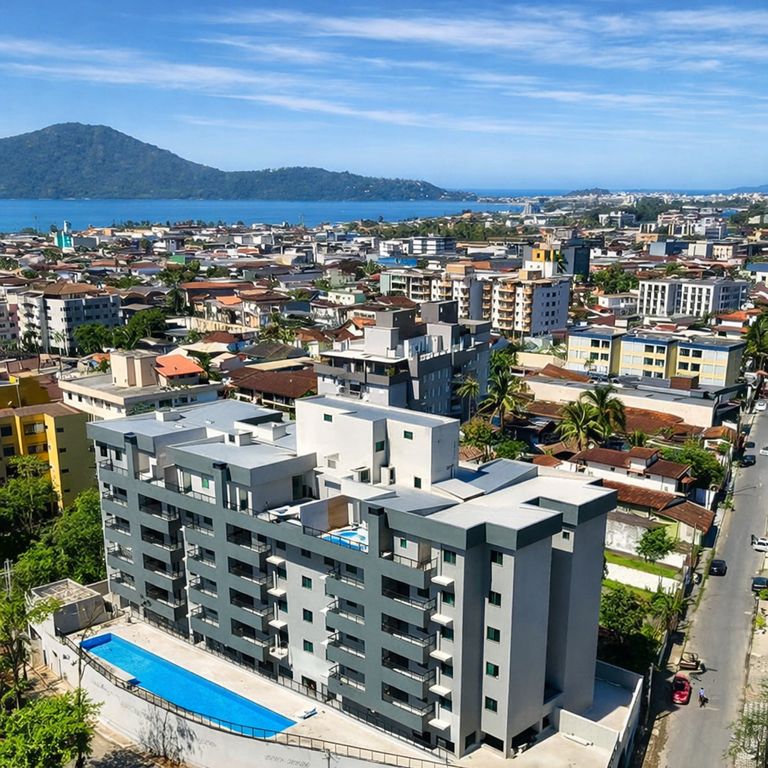  - Apartamento para alugar em Ubatuba, Centro, com 3 quartos
