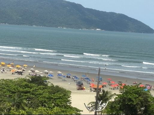 Vista linda da orla
