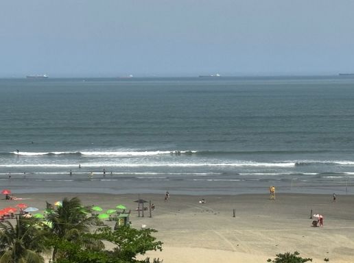 Vista linda da orla
