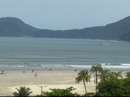 Vista linda total da orla