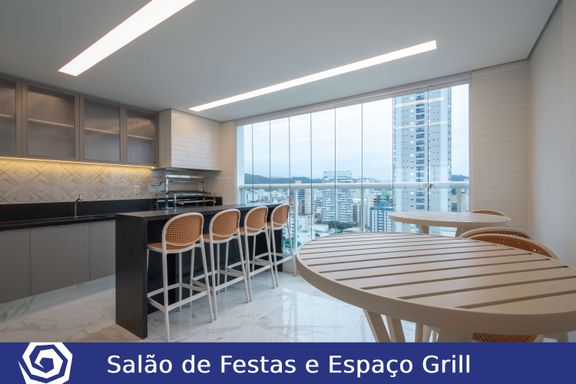 Salão de festa e espaço grill