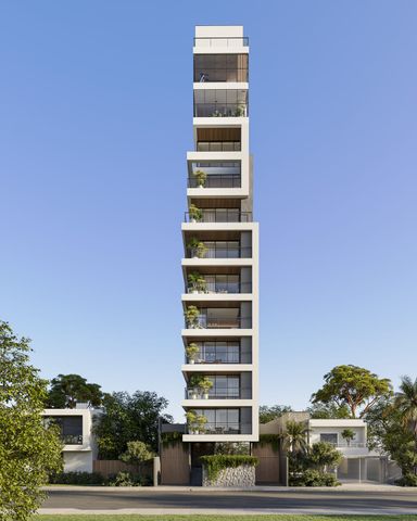 Vista frontal do residencial