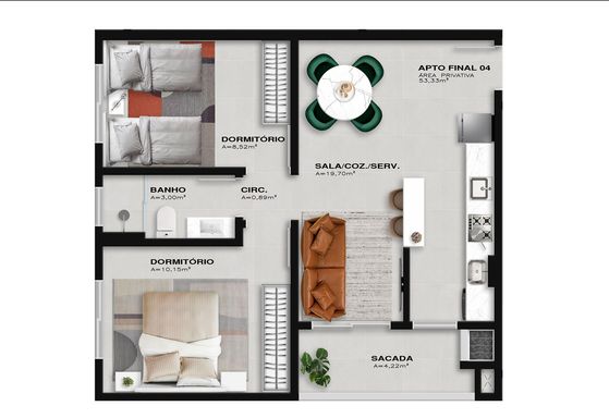 UMA DAS PLANTAS DO APARATA,MENTO