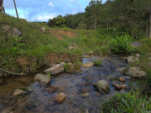 Riacho dentro da propriedade