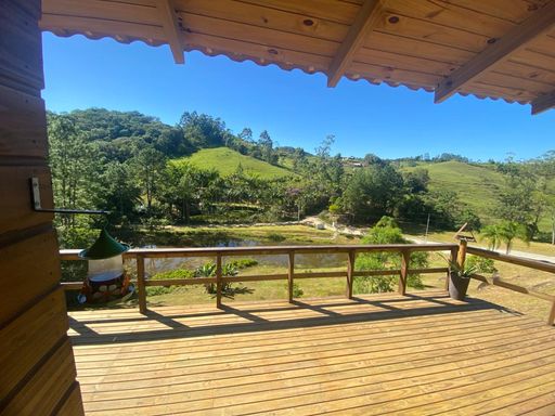 Varanda com linda vista