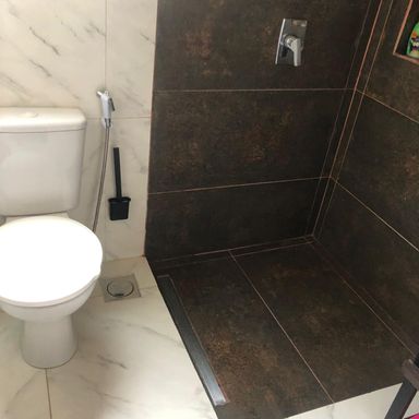 Banheiro com piso aquecido