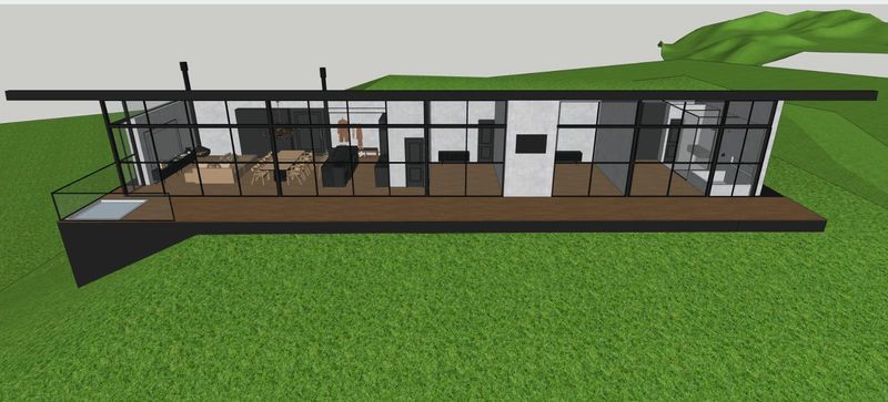 PERSPECTIVA DE CASA CO 3 SUITES