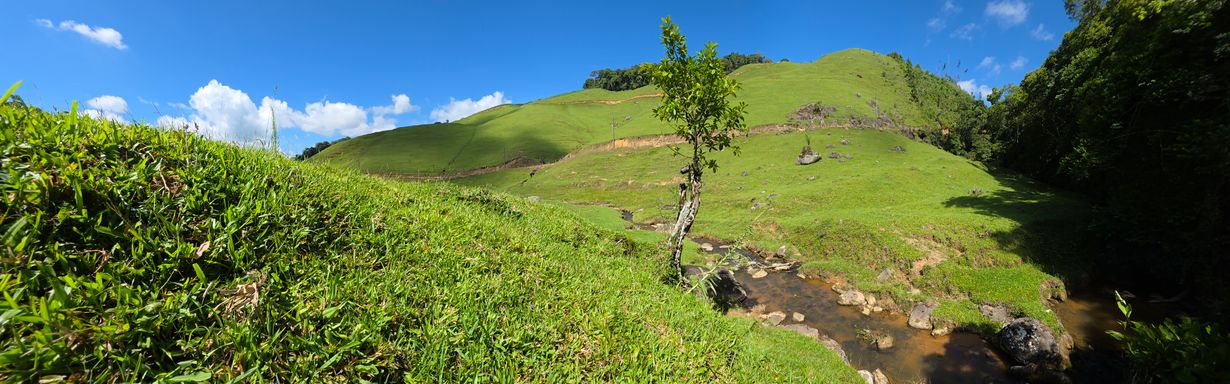 Colina com pastagem