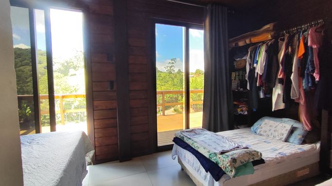 Dormitório com linda vista