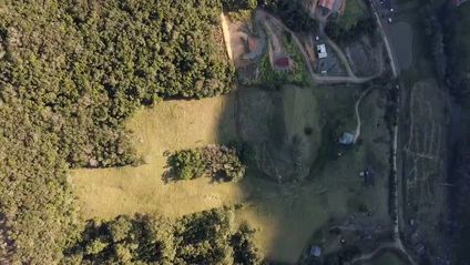 imagem aérea de todo o terreno